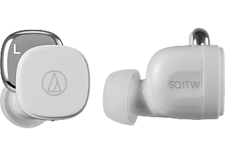 AUDIO TECHNICA ATH-SQ1TWWH TWS vezeték nélküli fülhallgató mikrofonnal, fehér