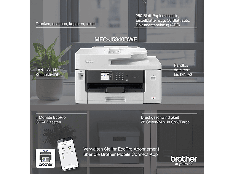 Thumbnail - BROTHER MFC-J5340DWE 4-in-1 Multifunktionsdrucker