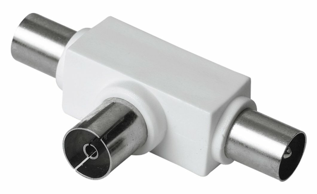 Rozgałęźnik antenowy HAMA gniazdo - 2x wtyk