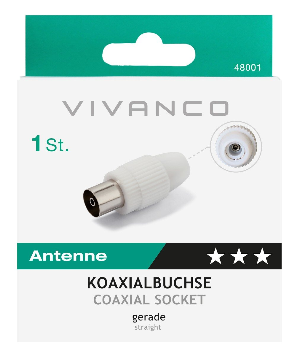 Gniazdo antenowe VIVANCO 48001