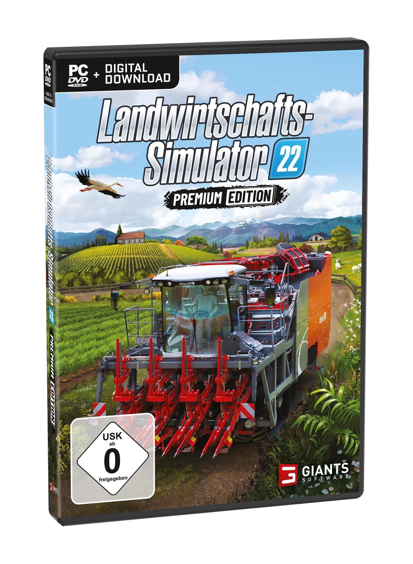 Spielbox für 'Landwirtschafts-Simulator 22 Premium Edition'.