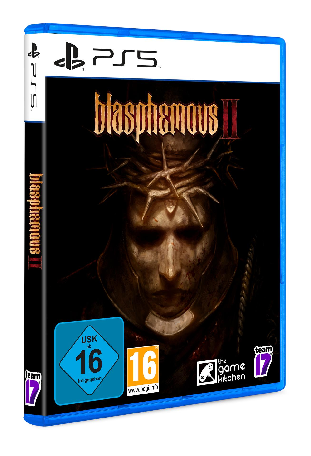 PS5-Spielhülle. Cover zeigt eine Figur mit Dornenkrone. Dunkler Hintergrund mit Titel.