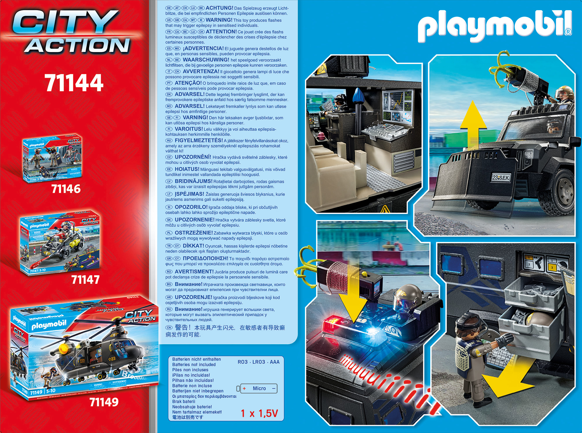 Playmobil City Action Set mit verschiedenen Figuren.