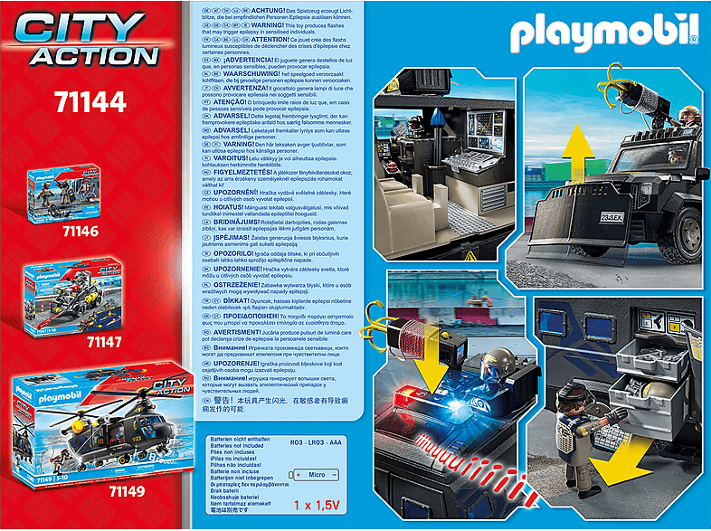 Playmobil 71144 City Action: SWAT-Geländefahrzeug (5-10 Jahren); Spielset — Foto 3 von 5
