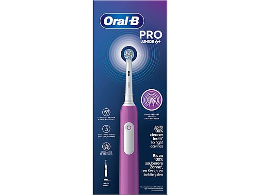 ORAL-B Pro Junior 6+ - Elektrische Zahnbürste (Violett)