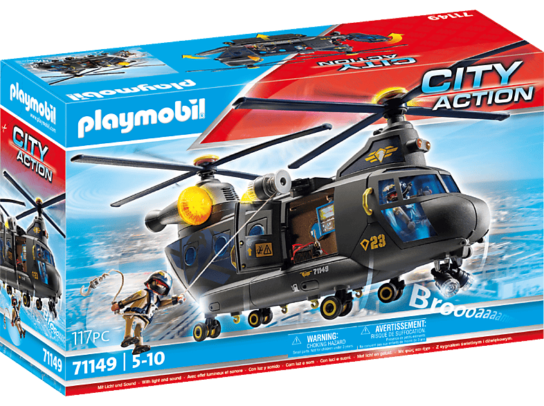 Playmobil 71149 City Action: SWAT-Rettungshelikopter (5-10 Jahren); Spielset