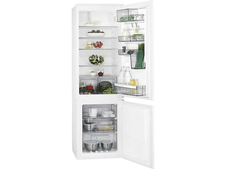 AEG SCE618E5TS, No Frost, 177 cm, 251 l, TwinTech, CustomFlex, Blanco