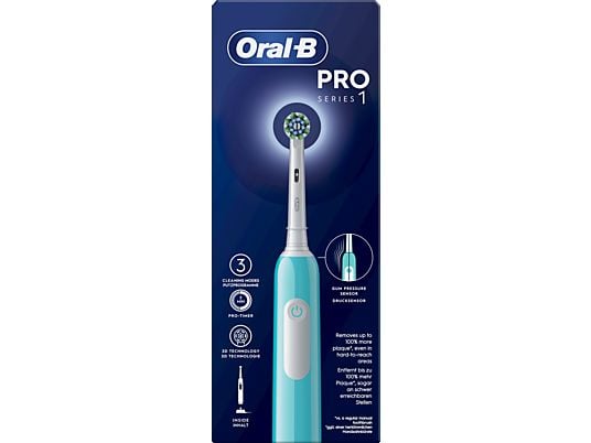 ORAL-B PRO Series 1 Cross Action - Elektrische Zahnbürste (Caribbean Blue)