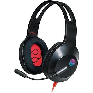 Auriculares gaming - FR-TEC Typhoon, con Luz LED RGB, Para PS5, PS4, Xbox Series X/S, Nintendo Switch, Xbox One, PC y Mac, Negro