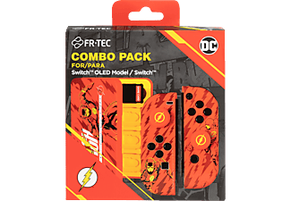 FR-TEC DC Comics - Flash kemény tok + hüvelykujj csúszásgátló + játékkártya tartó Nintendo Switch-hez