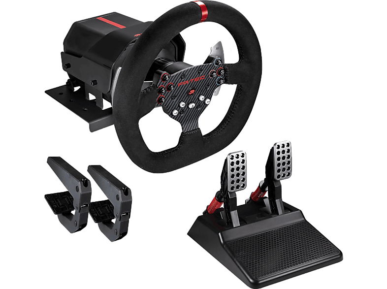 Volante de Carreras con Pedales Subsonic Racing Wheel GS550 para PS4, Xbox  serie X/S, Xbox One, PC