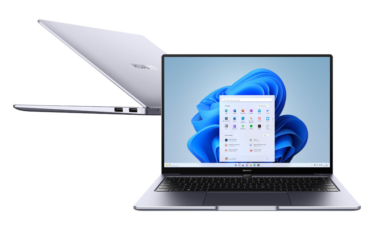 Laptop HUAWEI MateBook 14 Ryzen 7 5700U/16GB/512GB SSD/INT/Win11H Szary (Space Gray)