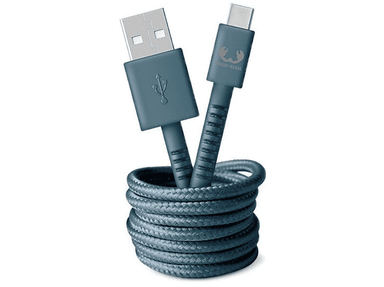 Kabel USB FRESH N REBEL USB-A - USB-C Niebieski 2m 2UCC200DV-Zdjęcie-0