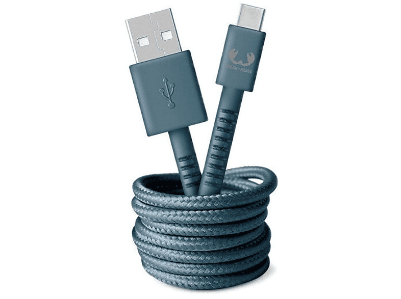 Фото - Кабель Fresh n Rebel Kabel USB  USB-A - USB-C Niebieski 2m 2UCC200DV 