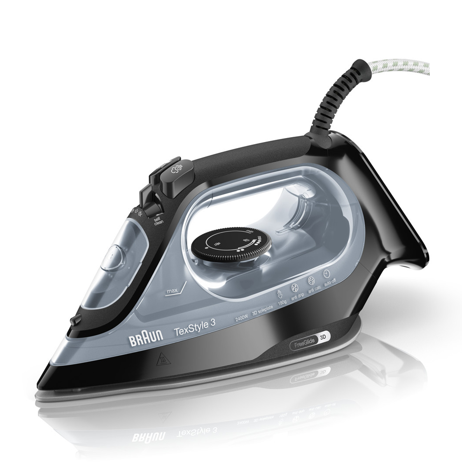 Ferro A Vapore Braun TexStyle 3 Si3055Bk