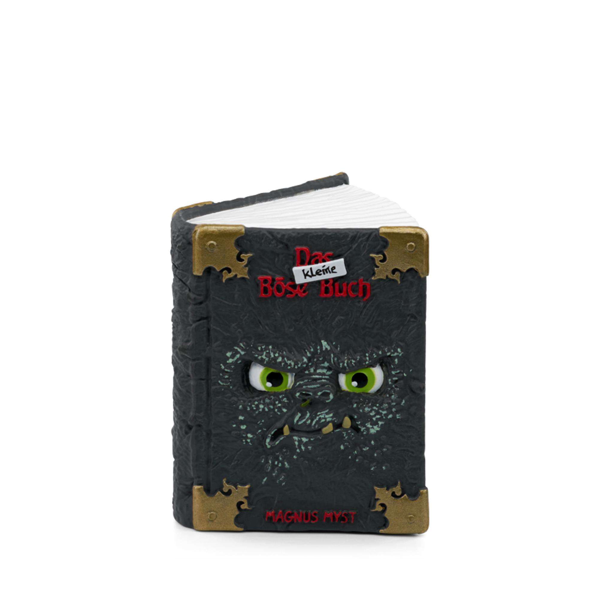 Ein kleines Buch mit Monstergesicht und dem Titel "Das kleine Böse Buch".