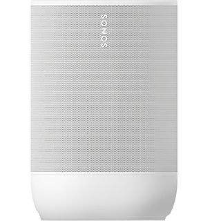 Altavoz inalámbrico - Sonos Move Gen2, Doméstico portátil, Bluetooth y Wifi, Autonomía 24 h, Control táctil, Impermeable, Blanco