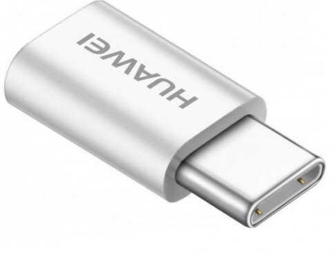 Adapter USB HUAWEI AP52 Adapter type C - microUSB biały