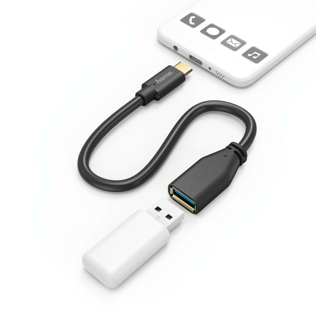 Kabel adapter HAMA typu C USB OTG, USB złącze typu C