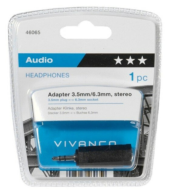 Adapter jack 6.3mm VIVANCO 46065