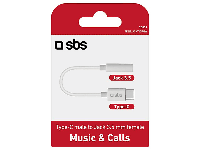 Adapter SBS Jack 3,5mm - USB typ C (gniazdo wtyk) – zdjęcie 2