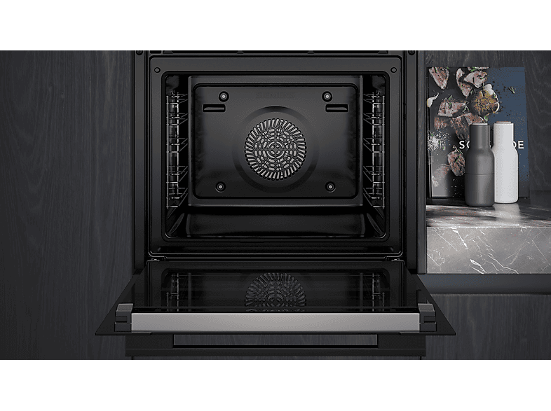 SIEMENS HR776G1 B1, Einbaubackofen (Einbaugerät, 71 l, 59,4 cm breit), iQ700