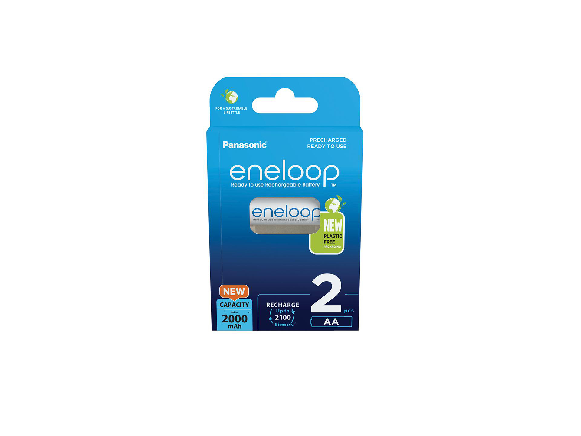 ENELOOP BK-3MCDE/2BE AA Mignon Batterie, 2.000 Nickel-Metallhydrid, mAh