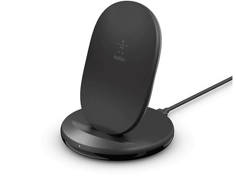 BELKIN 15W Kablosuz Şarj Standı & USB-C Kablo Siyah_1