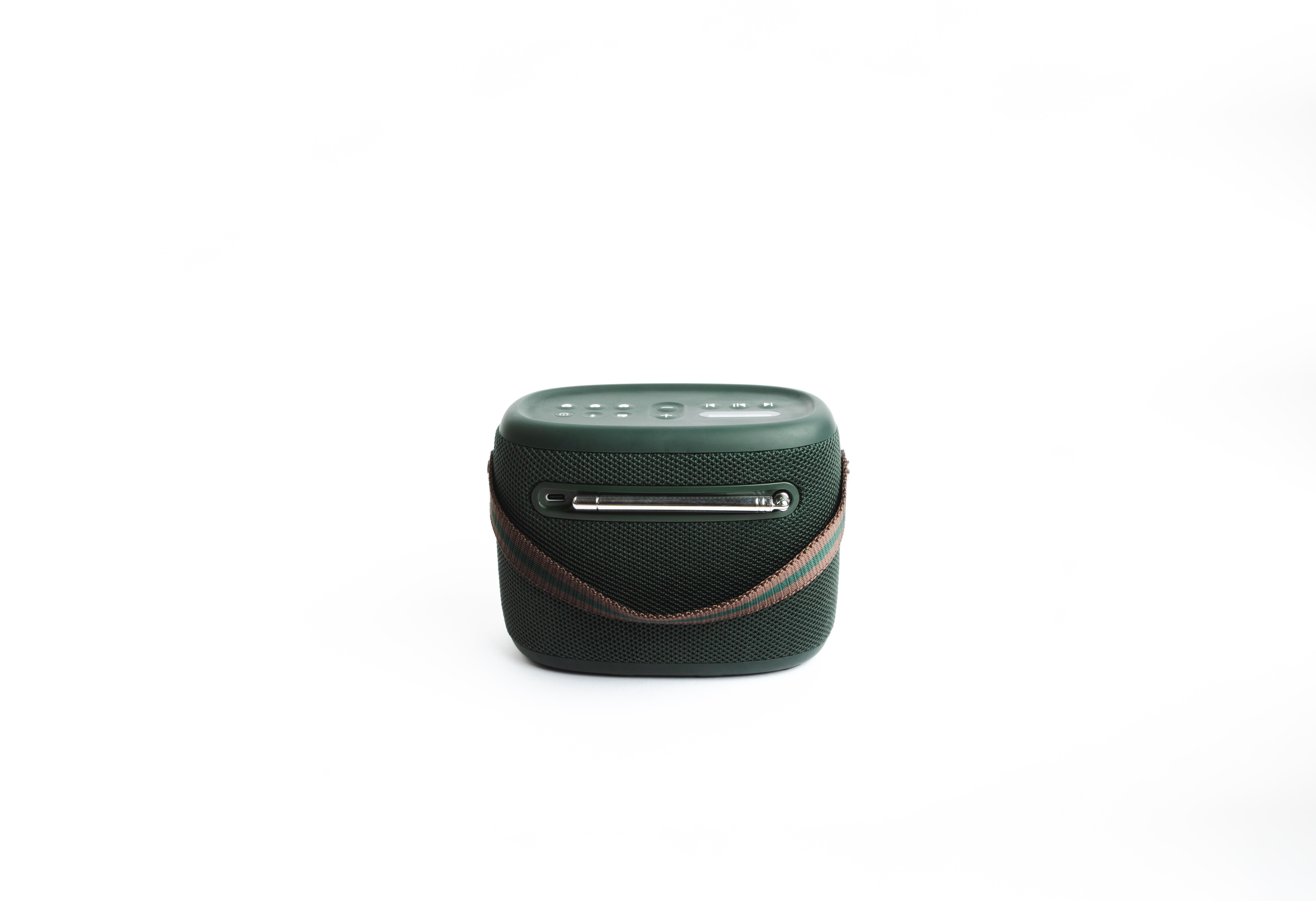 PURE Woodland und Bluetooth Radio mit Radio, FM/DAB+ Outdoor-Lautsprecher (IP67) Grün wasserdichter Outdoor