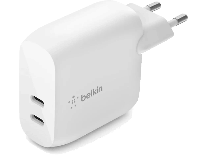 BELKIN Dual Usb-C 45W Şarj Cihazı Beyaz_2