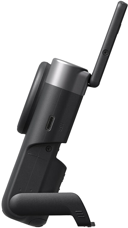 Fekete, szögletes eszköz antennával és USB-porttal, valószínűleg mobiltelefon-tartozék.