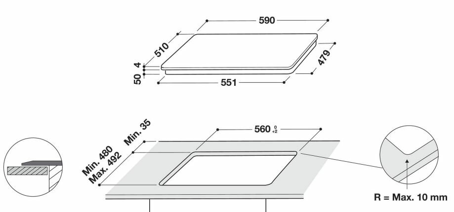 Płyta WHIRLPOOL WLS3160BF