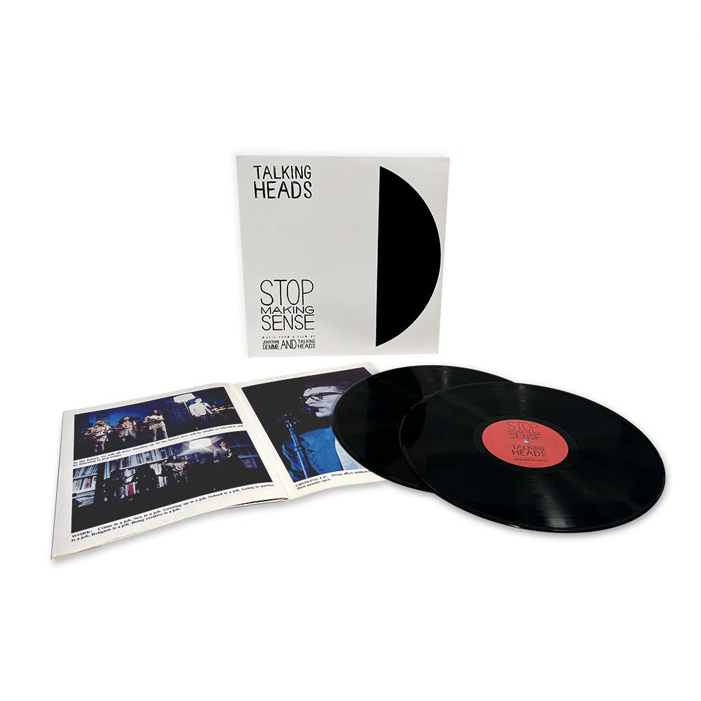 Talking Heads Vinyl-Schallplatten-Set mit Albumcover und Einleger, schwarze Platten.