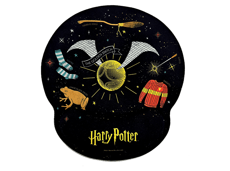 Alfombrilla ratón - Warner Hogwarts, Gel, Resistente al agua, Antideslizante, Multicolor