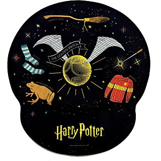 Alfombrilla ratón - Warner Hogwarts, Gel, Resistente al agua, Antideslizante, Multicolor
