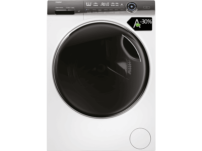 REACONDICIONADO Lavadora carga frontal - Haier I-Pro Series 7 HW120-B14979,  12kg, 1400rpm, Direct Motion, Antibacterias, Blanco