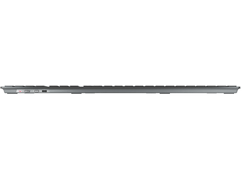 CHERRY KW 9100 slim Tastatur, Bluetooth, 2.4 GHz USB, qwertz, Schwarz/Silber — Foto 5 von 5