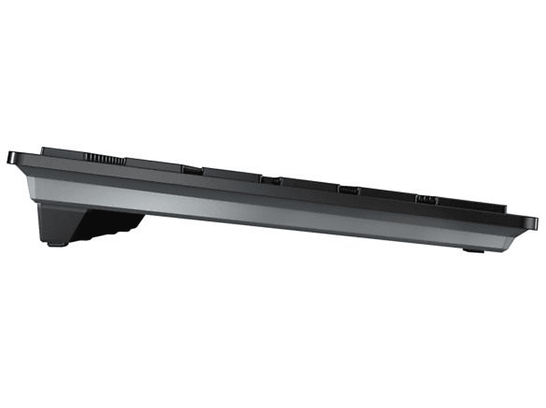 CHERRY KW 9100 slim Tastatur, Bluetooth, 2.4 GHz USB, qwertz, Schwarz/Silber — Foto 3 von 5
