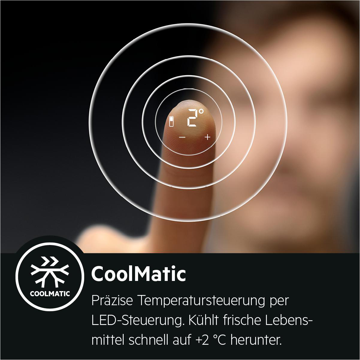 AEG SFE788FAAS Serie 5000 mit OptiSpace Kühlschrank (124 l, F, 873 mm hoch, Weiß)