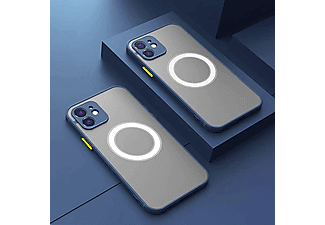 CASE AND PRO iPhone 14 Plus mágneses műanyag tok, kék-zöld (MATTM-IPH14P-BLG)