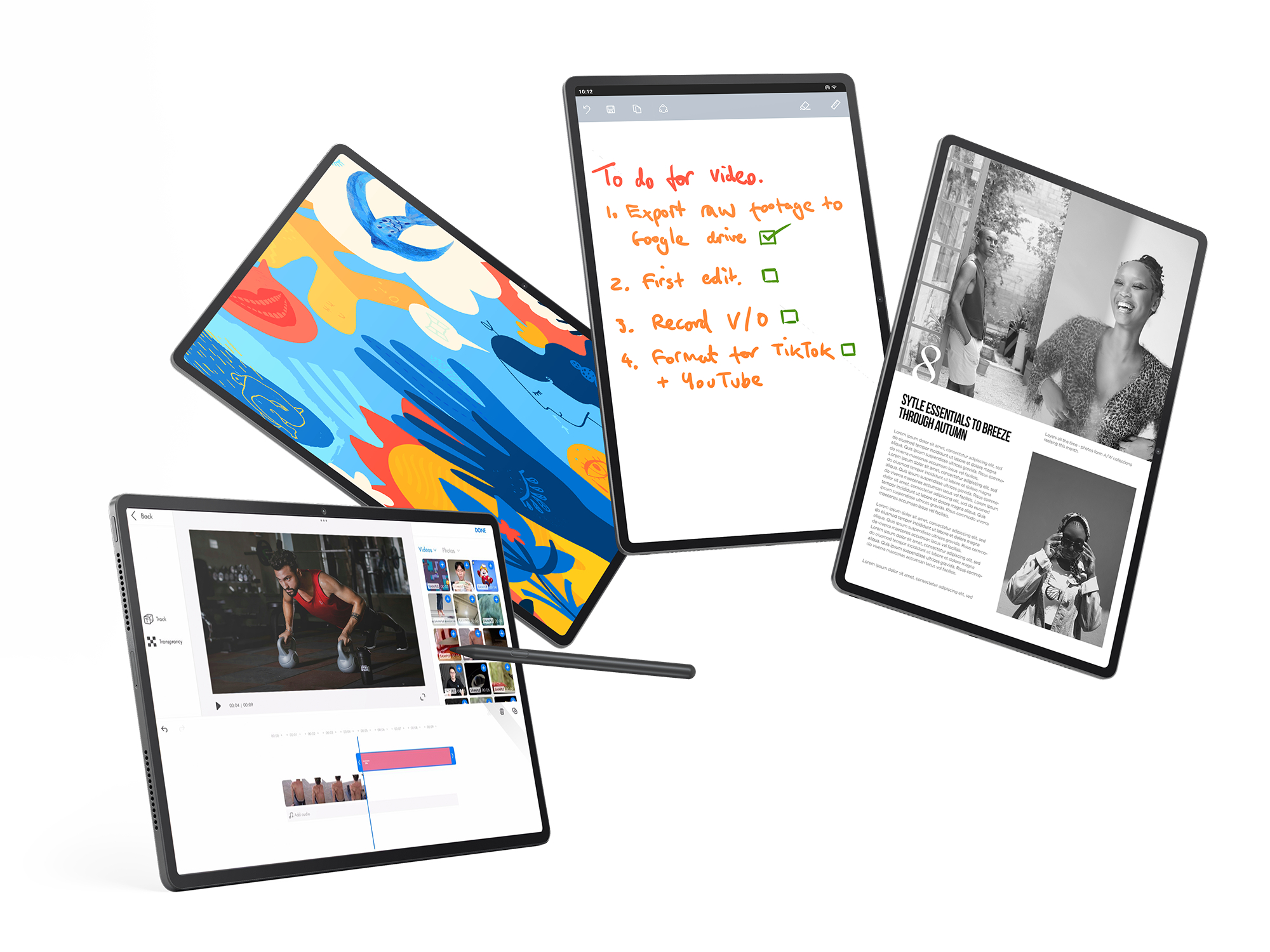LENOVO Tab Extreme inkl. Lenovo Precision Pen 3 und Folio-Schutzhülle mit Strandfuß, Tablet, 256 GB, 14,5 Zoll, Storm Grey