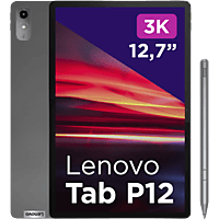 MediaMarkt LENOVO Tab P12 + Pen - 12.7 inch - 128 GB - Grijs - WiFi aanbieding