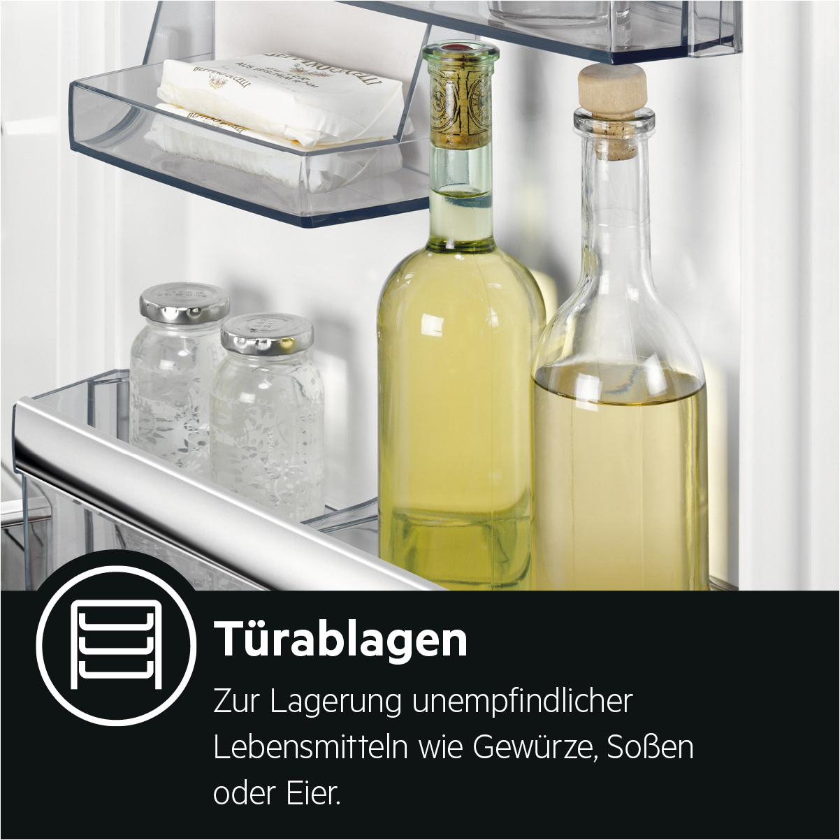 AEG SFB688F1AE Serie 5000 mit OptiSpace Kühlschrank (124 l, F, 881 mm hoch, Weiß)