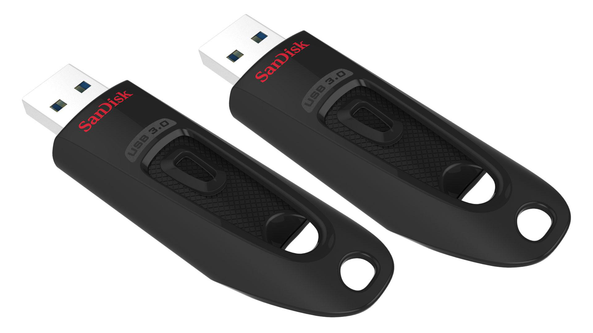 SANDISK 2er GB, 64 USB-Flash-Laufwerk, Ultra - MB/s, Schwarz Pack 130