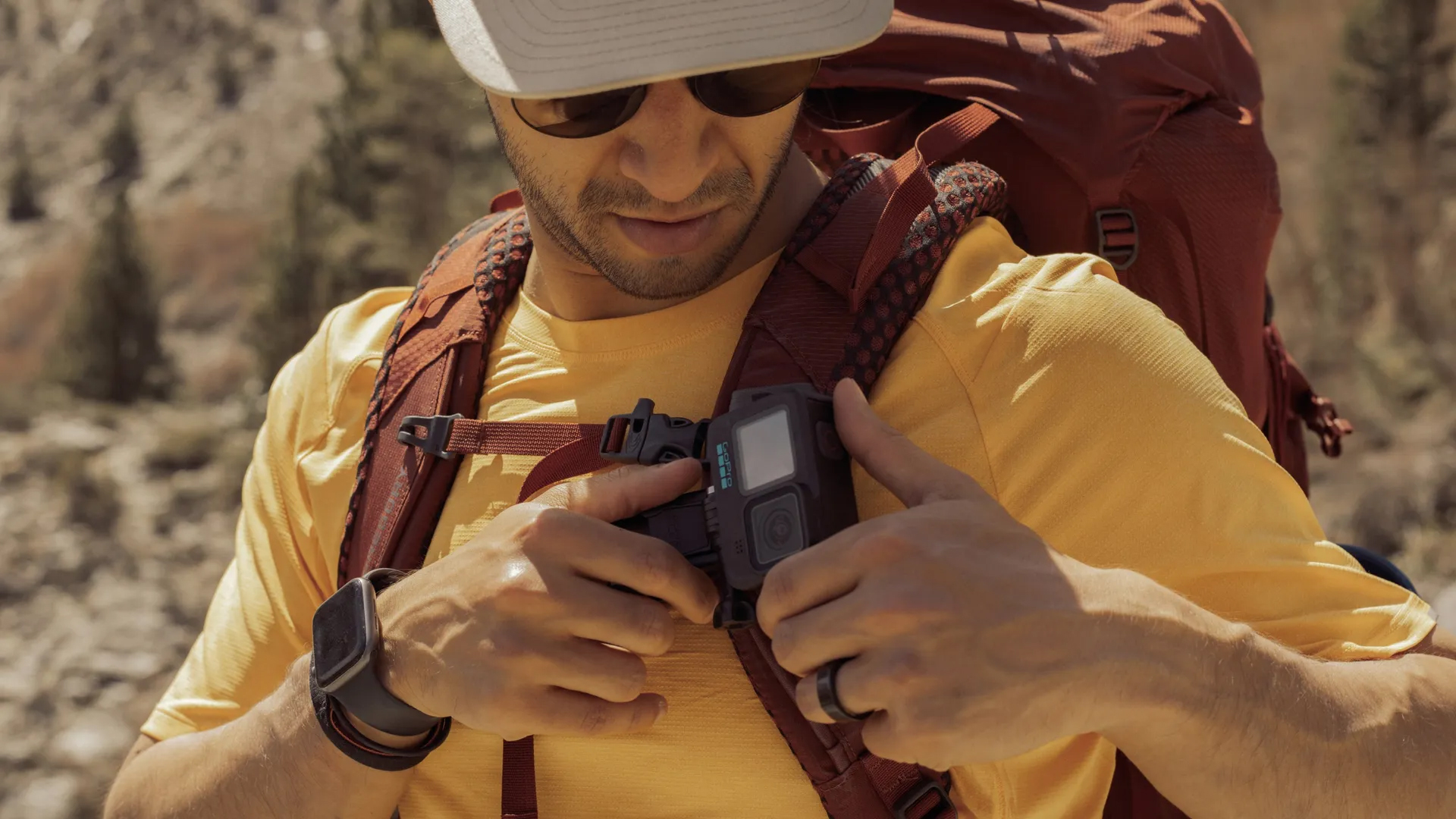 GOPRO Bilyeli Magnetik Klips Toka Siyah