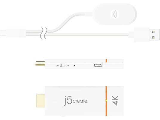 J5CREATE Adaptateur d'affichage d'écran sans fil - Wireless Display Adapter (Blanc)