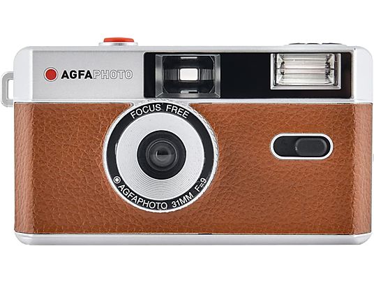 AGFA AgfaPhoto - Fotocamera analogica (Marrone/Argento/Nero)