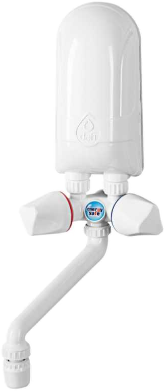 ASPICO 921620 Átfolyós vízmelegítő, csap fölé szerelhető, 5,5 kW