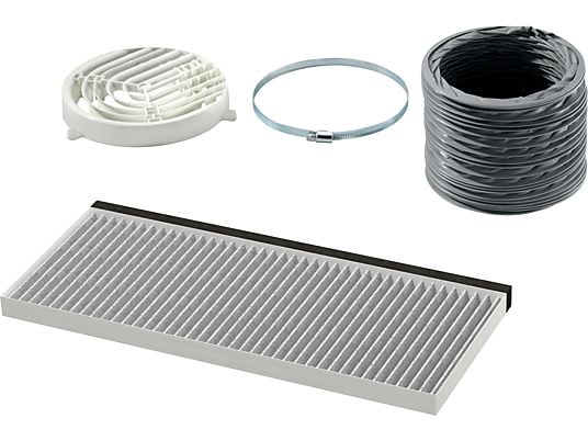 BOSCH DWZ1IT1I4 - Kit di ricircolo dell'aria con filtro antiodori Clean Air Standard (Bianco/Nero)