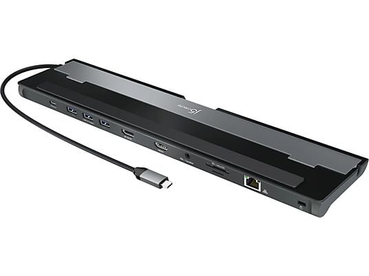 J5CREATE JCD542-N - USB-C Dual HDMI Dockingstation (Grau/Schwarz)